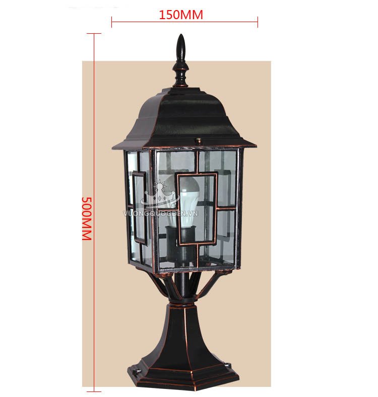Đèn trụ cổng trang trí ngoài trời ROL155-1